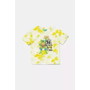 United Colors of Benetton tricou de bumbac pentru copii culoarea verde, cu imprimeu, 3ORKG10JD imagine