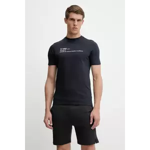 K-Way tricou din bumbac bărbați, culoarea bleumarin, cu imprimeu, K3136DW imagine