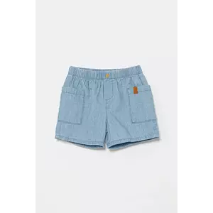United Colors of Benetton pantaloni scurți din denim pentru bebeluși neted, 4DHJA900W imagine