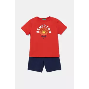 United Colors of Benetton set de bumbac pentru copii culoarea rosu, 3096GK00Q imagine