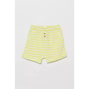United Colors of Benetton pantaloni scurți din bumbac pentru bebeluși culoarea verde, 34LPA900I imagine