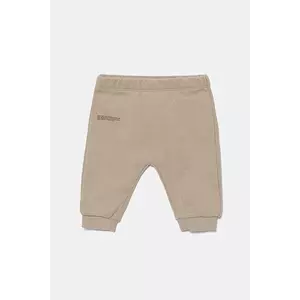 Pangaia pantaloni BABY 365 MIDWEIGHT TRACK PANTS culoarea bej, uni, 10000656 imagine