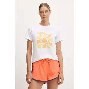 Columbia tricou Sun Trek femei, culoarea alb, 2120133 imagine