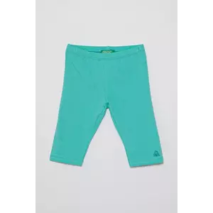 United Colors of Benetton leggins copii culoarea turcoaz, uni, 3MT1GF01M imagine
