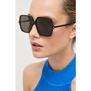 Saint Laurent ochelari de soare femei, culoarea negru imagine