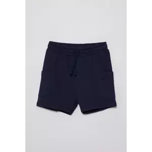 United Colors of Benetton pantaloni scurți din bumbac pentru copii culoarea bleumarin, talie reglabila, 39DJG901C imagine
