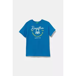 United Colors of Benetton tricou de bumbac pentru copii cu imprimeu, 3I1XC10OO imagine