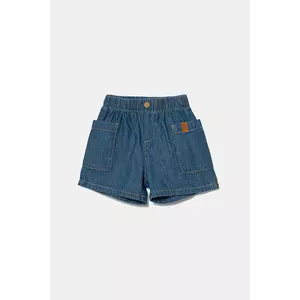United Colors of Benetton pantaloni scurți din denim pentru bebeluși neted, 4DHJA900W imagine