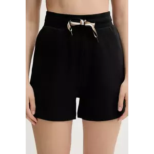 BOSS pantaloni scurți de lounge culoarea negru, neted, medium waist, 50539981 imagine