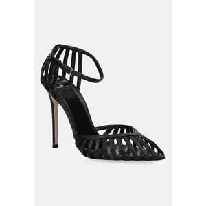Elisabetta Franchi stilettos de piele culoarea negru, SA19L52E2 imagine