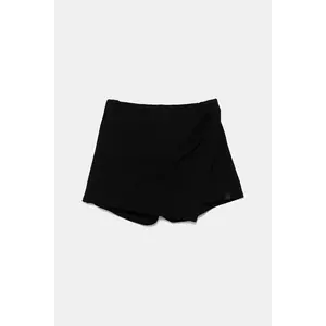 United Colors of Benetton fustă-pantalon din bumbac pentru copii culoarea negru, neted, 35RYC903H imagine