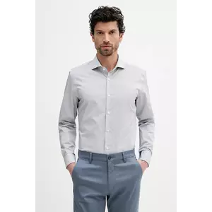 BOSS cămașă din bumbac culoarea albastru marin, cu guler clasic, slim, 50545826 imagine