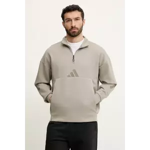adidas bluză Z.N.E. culoarea bej, cu glugă, uni, JD6191 imagine