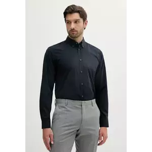 BOSS cămașă culoarea bleumarin, cu guler button-down, regular, 50539917 imagine