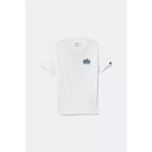 Vans tricou de bumbac pentru copii Old Skool culoarea alb, cu imprimeu, VN000MKUWHT1 imagine