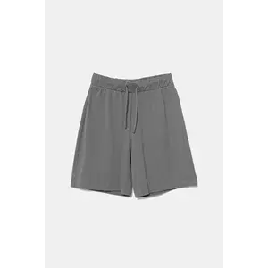 United Colors of Benetton pantaloni scurți din bumbac pentru copii culoarea gri, talie reglabila, 3BL0C903L imagine