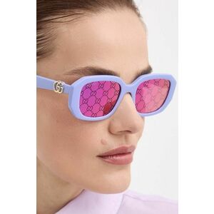 Gucci ochelari de soare femei, culoarea violet imagine