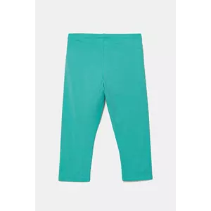 United Colors of Benetton leggins copii culoarea turcoaz, uni, 3MT1CF02J imagine