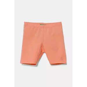 United Colors of Benetton pantaloni scurți copii culoarea portocaliu, uni, 3MT1G900R imagine