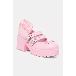 Koi Footwear pumps Miyako Lace Up Ballet Shoes culoarea roz, cu platforma, ND41 imagine