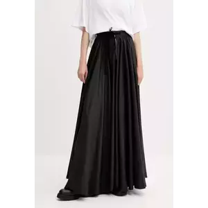 MM6 Maison Margiela fustă culoarea negru, maxi, evazati, S62MI0029 imagine
