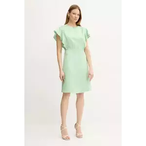 BOSS rochie culoarea verde, mini, drept, 50537402 imagine