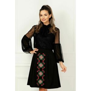 Fusta Effect neagra cu broderie traditionala imagine