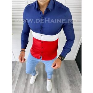 Camasa barbati bleumarin slim fit B4971 D4-4.3 imagine