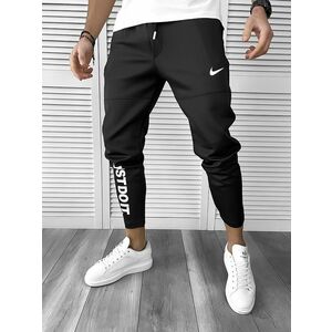 Pantaloni de trening conici negri B9870 O3-3.3 imagine