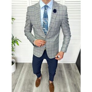 Tinuta barbati smart casual Pantaloni + Sacou + Batista + Cravata 11881 imagine