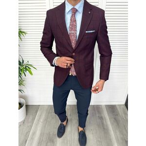 Tinuta barbati smart casual Pantaloni + Sacou + Batista + Cravata 11884 imagine