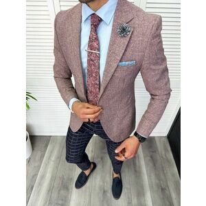 Sacou barbati slim fit grena 705 P20-2.1 imagine