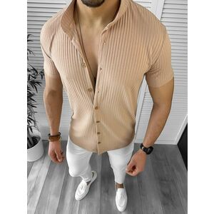 Camasa barbati casual bej 12482 N8-4.2 imagine