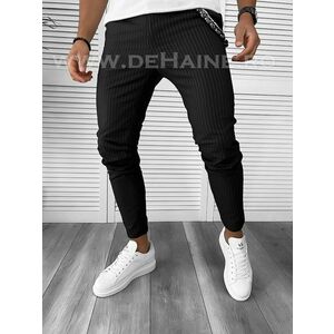Pantaloni barbati casual regular fit negri B7879 P20-3.2 imagine