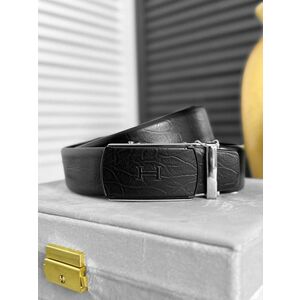 Curea barbati neagra piele naturala 11887 imagine