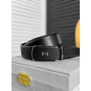 Curea barbati neagra piele naturala 11888 imagine