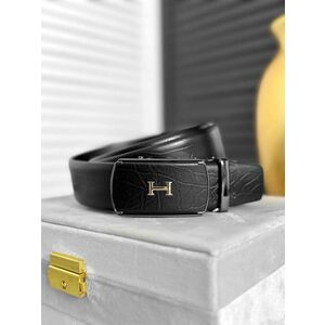 Curea barbati neagra piele naturala 11889 imagine