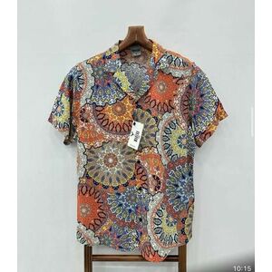 Camasa barbati PREMIUM maneca scusta cu imprimeu 11892 imagine