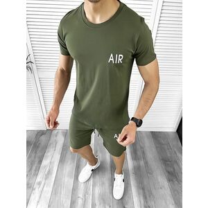 Trening barbati kaki pantaloni + tricou 201 D3-3.3 imagine