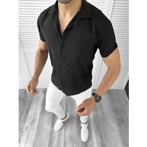 Camasa barbati slim fit neagra 10617 D4-4.3 imagine