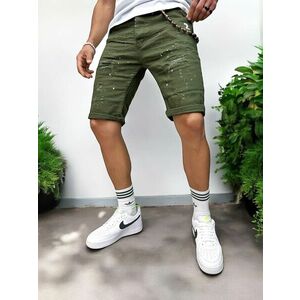 Blugi barbati scurti conici kaki 5716 H6-5 imagine