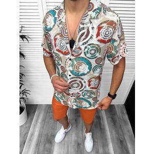 Camasa barbati PREMIUM maneca scurta cu imprimeu 13048 imagine
