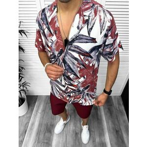 Camasa barbati PREMIUM maneca scurta cu imprimeu 13049 imagine