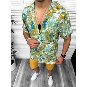 Camasa barbati PREMIUM maneca scurta cu imprimeu 13051 imagine