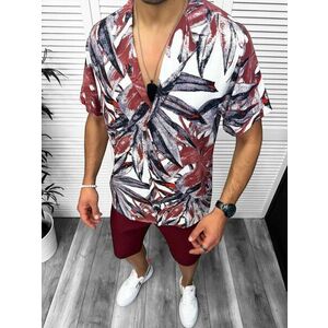 Compleu de vara camasa imprimeu + pantaloni 13054 imagine