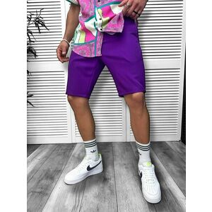 Pantaloni scurti casual mov 13058 imagine