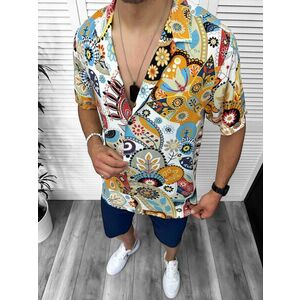 Compleu de vara camasa imprimeu + pantaloni 13061 imagine