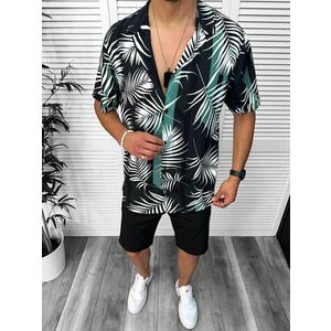 Compleu de vara camasa imprimeu + pantaloni 13069 imagine