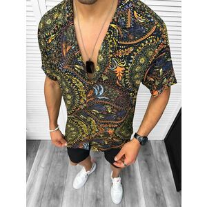 Compleu de vara camasa imprimeu + pantaloni 13072 imagine