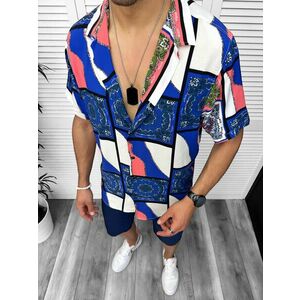 Compleu de vara camasa imprimeu + pantaloni 13075 imagine